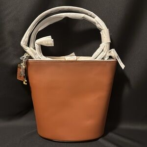 Coach Dakota Bucket Bag - Saddle